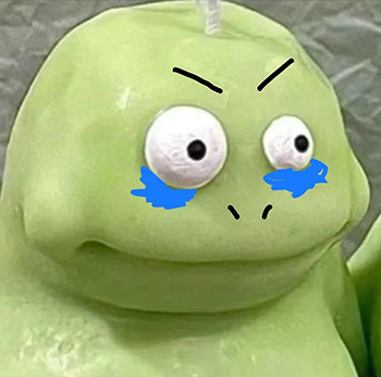 绿色丑萌小胖墩怪兽